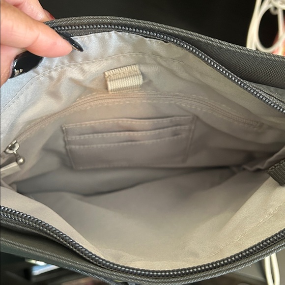 Baggallini Charcoal Messenger Bag - Picture 3 of 3